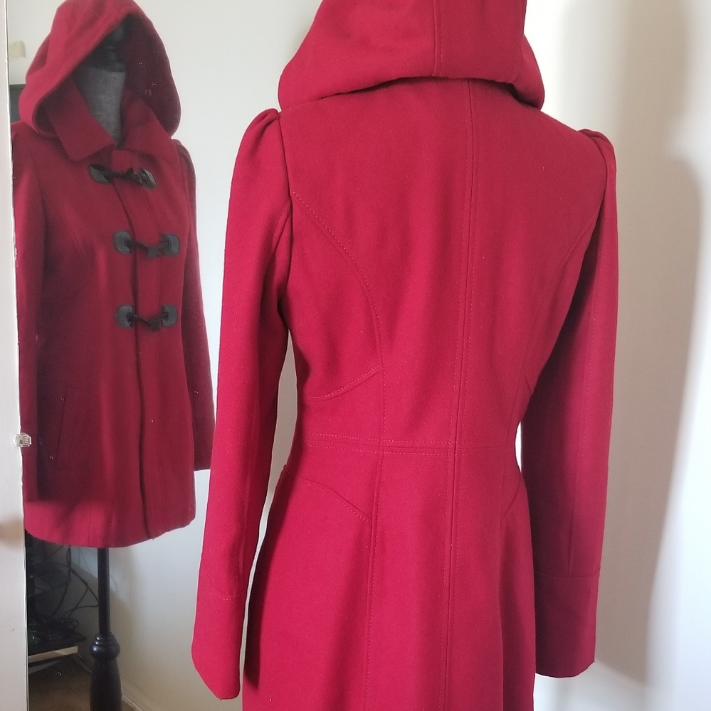 Vintage Red Guess Coat 29" Length - Picture 3 of 7